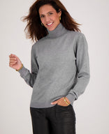 Je m'appelle Tops Pull Colle | Grey Melange