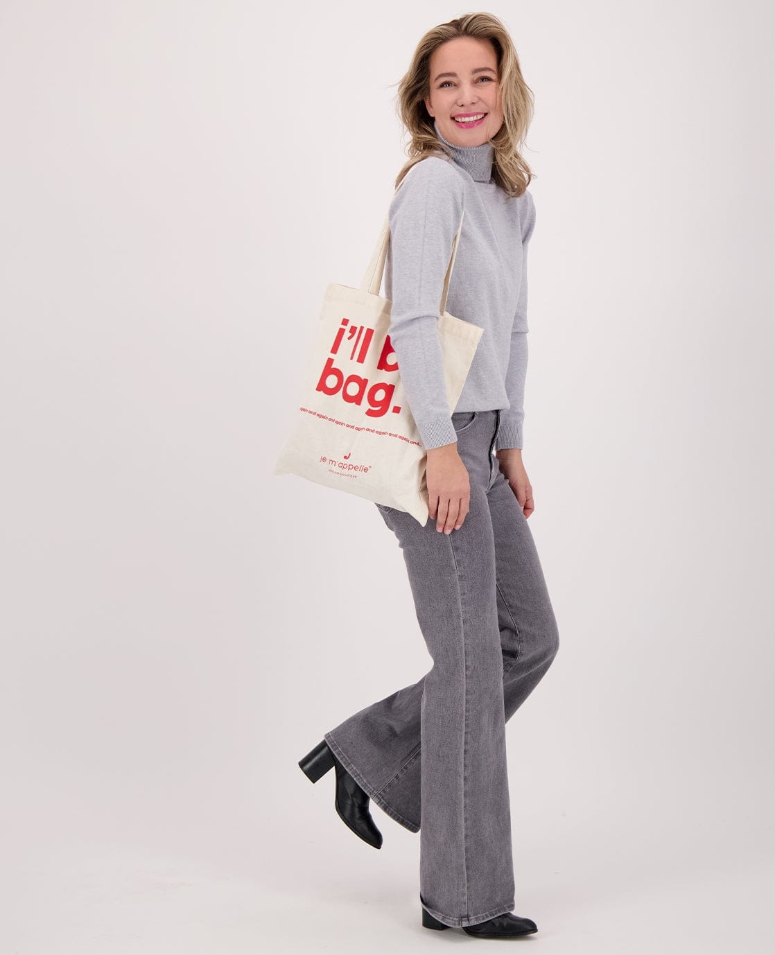 Je m'appelle Tops Pull Colle | Light Grey Melange
