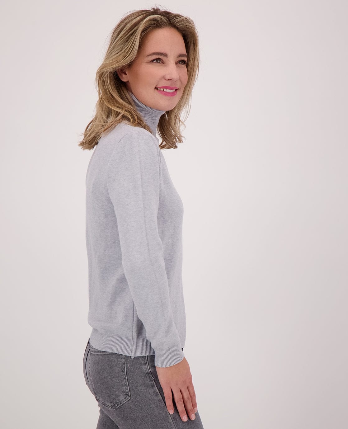 Je m'appelle Tops Pull Colle | Light Grey Melange