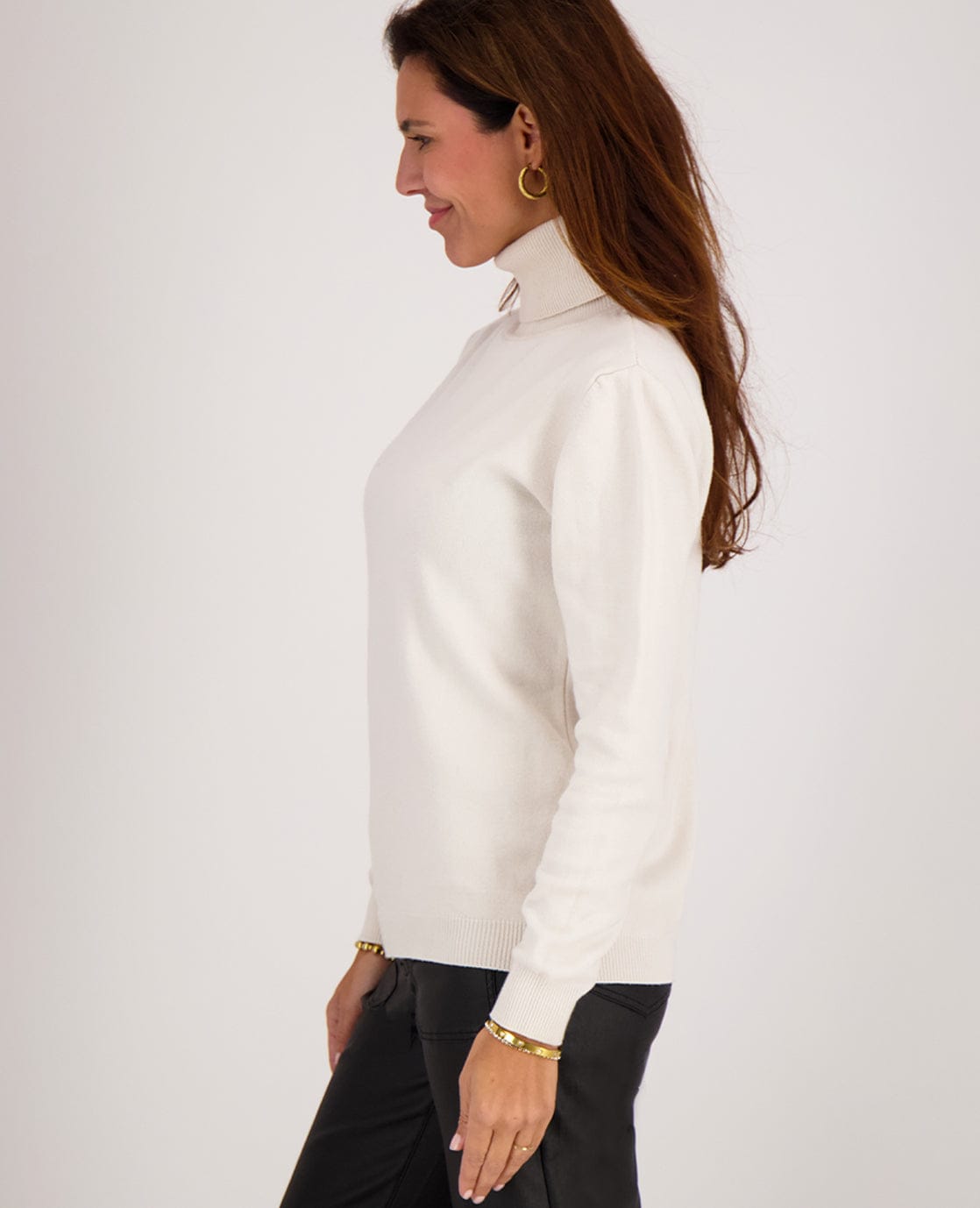 Je m'appelle Tops Soft Ecru / S/M Pull Colle | Soft Ecru