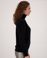 Je m'appelle Tops Pull Colle | Zwart