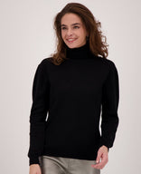 Je m'appelle Tops Pull Colle | Zwart