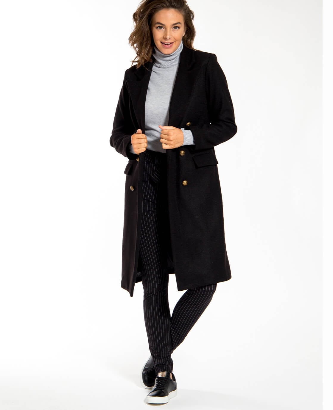 Je m'appelle Tops Pull ColLight Grey Melange | Light Grey