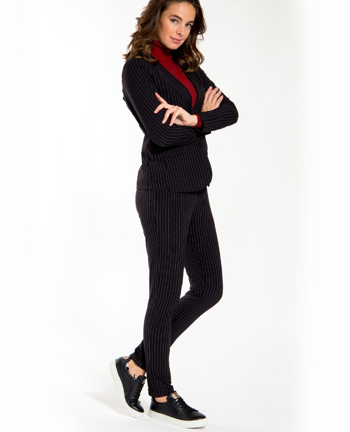 Je m'appelle Tops Pull ColTango Rouge | Rouge