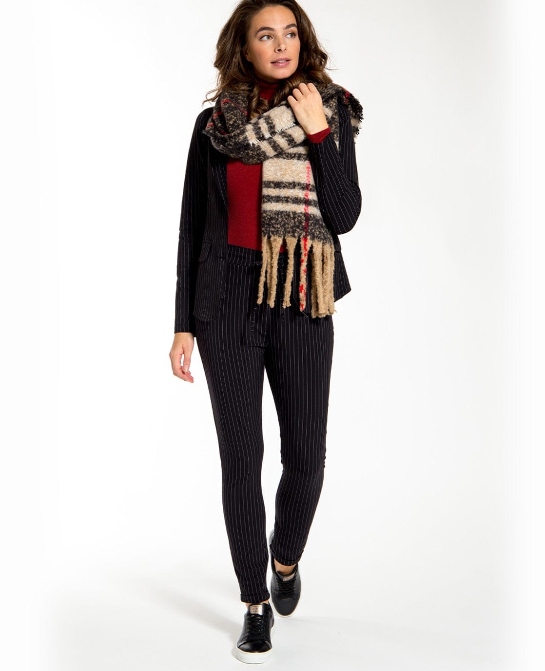 Je m'appelle Tops Pull ColTango Rouge | Rouge