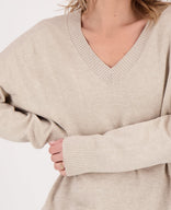 Je m'appelle Tops Pull Ivy | Dark Greige Melange