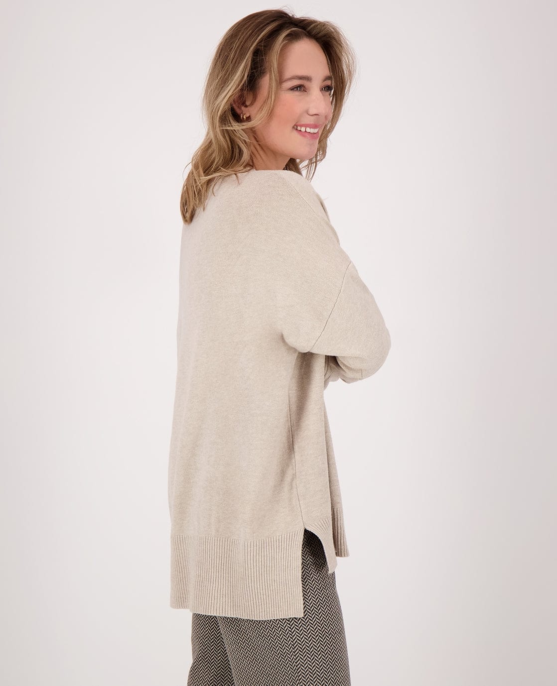 Je m'appelle Tops Pull Ivy | Dark Greige Melange