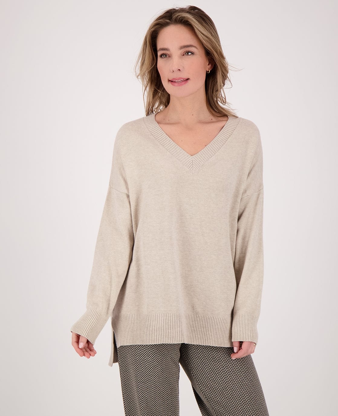 Je m'appelle Tops Pull Ivy | Dark Greige Melange
