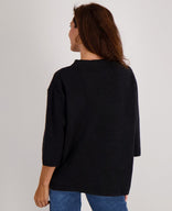 Je m'appelle Tops Pull Jacky | Zwart