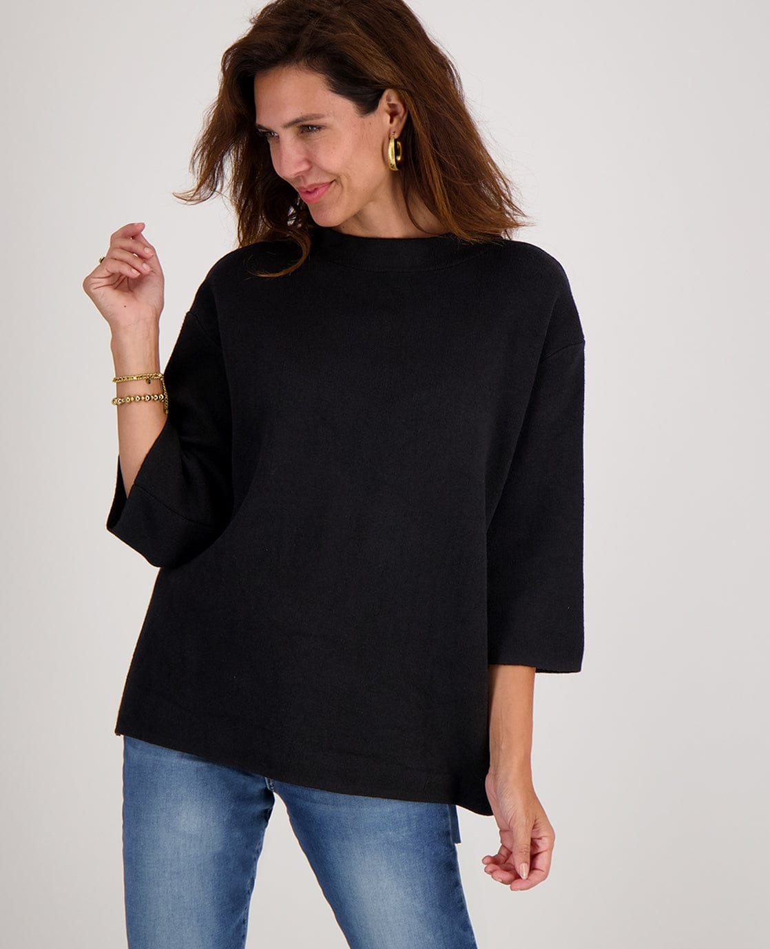 Je m'appelle Tops Pull Jacky | Zwart