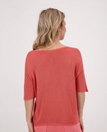 Je m'appelle Tops Pull Spring | Bright Coral