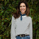 Je m'appelle Tops Porselein Wit / Donkerblauw / XS Sweater Livia | Porselein Wit / Donkerblauw