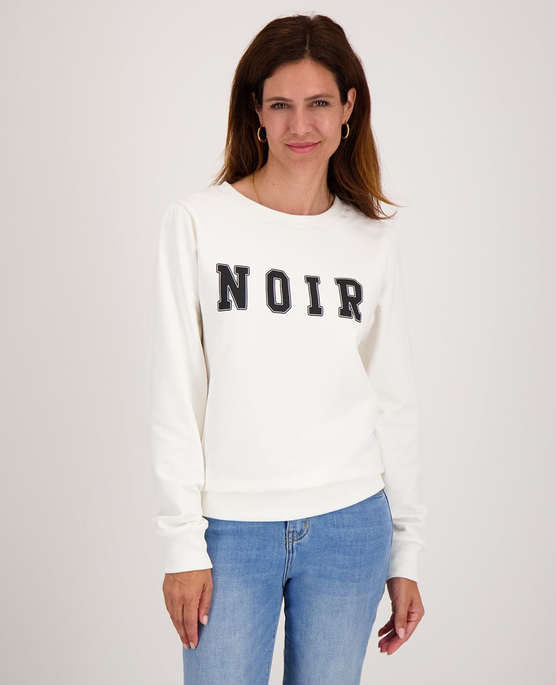 Je m'appelle Tops Sweater Livia | Porselein wit