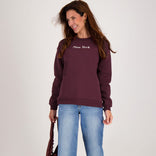 Je m'appelle Tops Sweater New York | Dark Burgundy