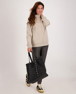 Je m'appelle Tops Sweater Organic | Dark Greige