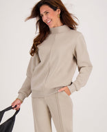 Je m'appelle Tops Sweater Organic | Dark Greige