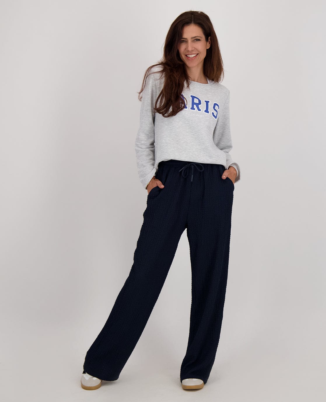 Je m'appelle Tops Sweater Paris | Medium Grey Melange