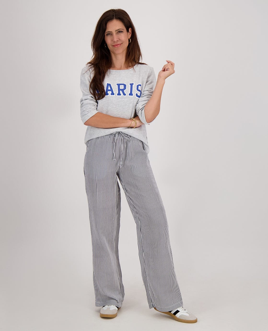 Je m'appelle Tops Sweater Paris | Medium Grey Melange