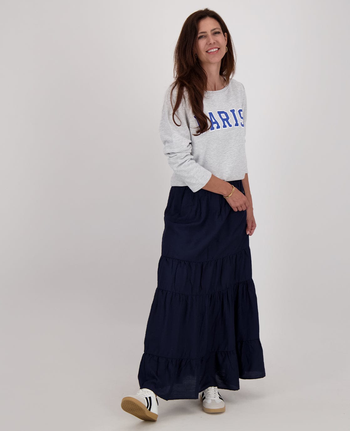 Je m'appelle Tops Sweater Paris | Medium Grey Melange