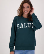 Je m'appelle Tops Peacock Green / XS Sweater Salut | Peacock Green