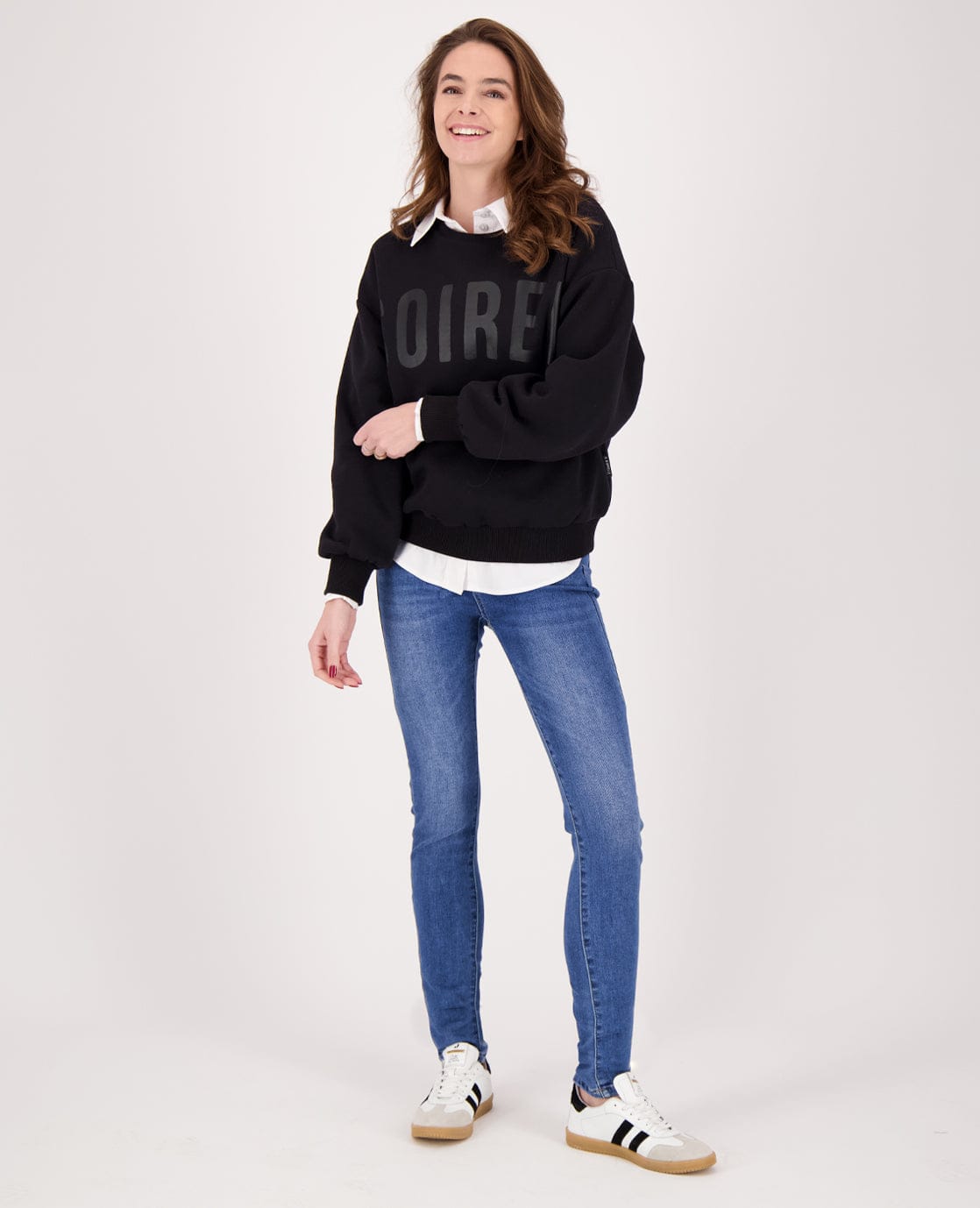 Je m'appelle Tops Sweater Soiree | Zwart