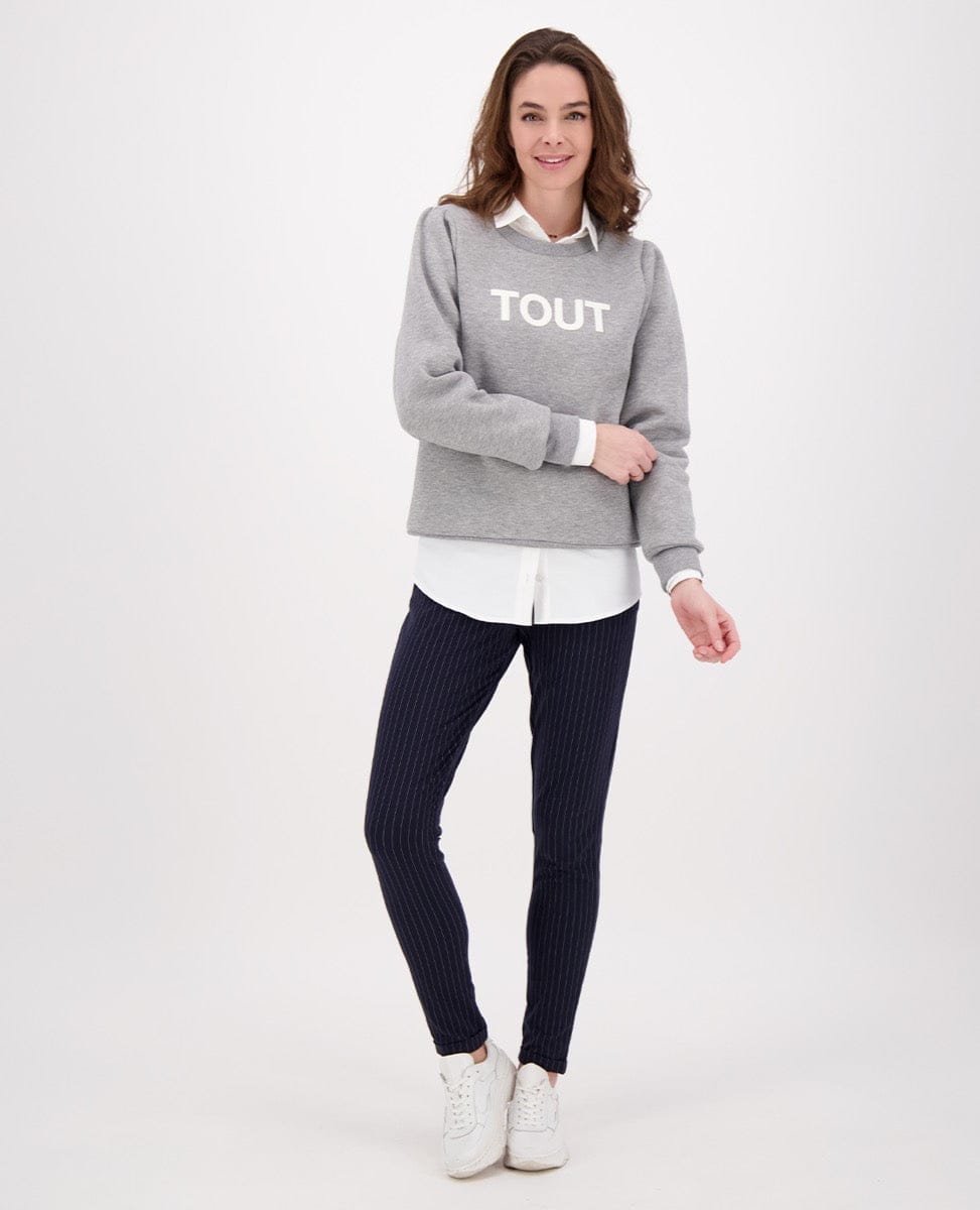 Je m'appelle Tops Sweater Tout | Light Grey Melange