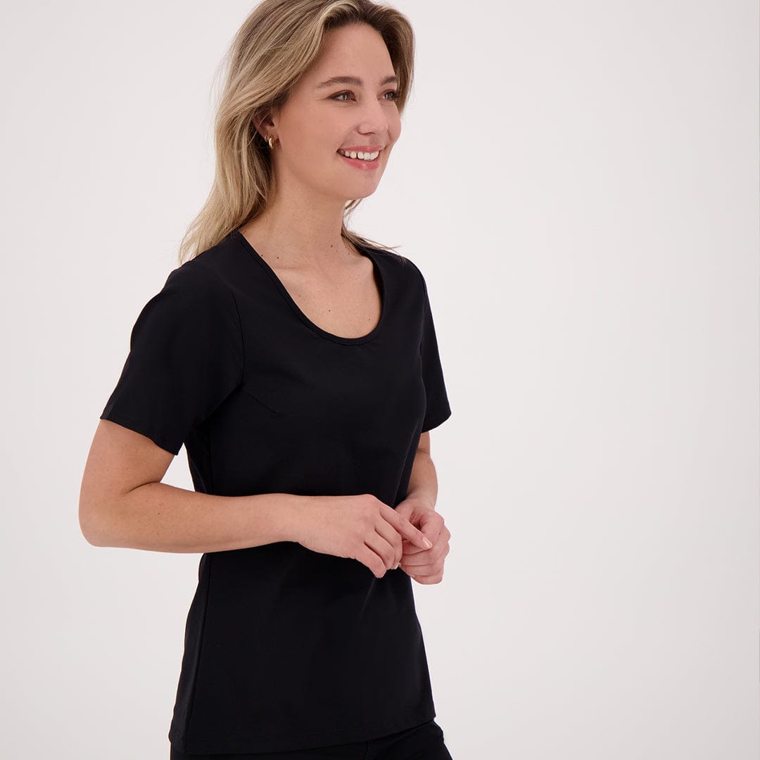 Je m'appelle Tops Zwart / XS Tee Basic Travel | Zwart