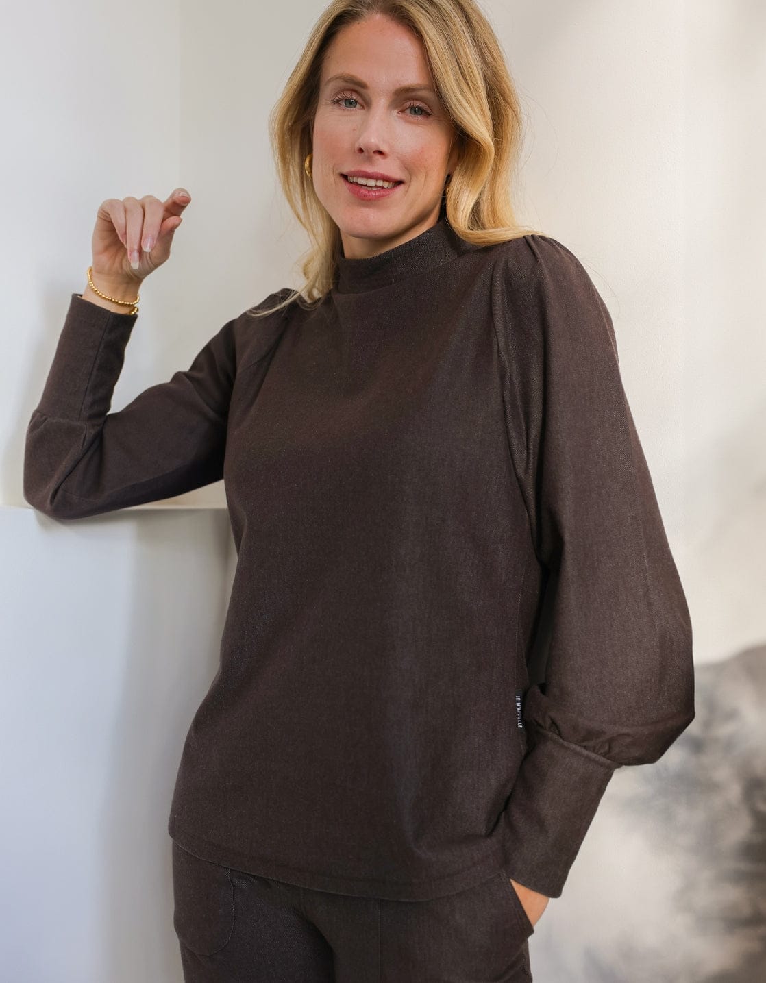 Je m'appelle Tops Chocolate Brown / XS Top Brooklyn | Chocolate Brown