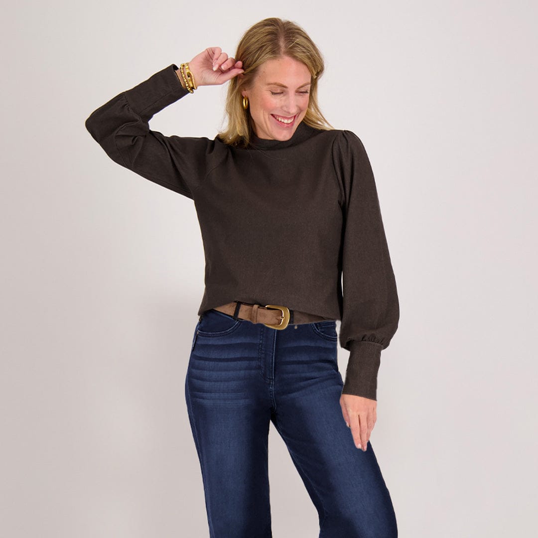 Je m'appelle Tops Top Brooklyn | Chocolate Brown
