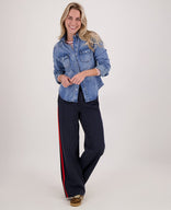 Je m'appelle Tops Top Jaylin | Ruby Red/Porselein wit