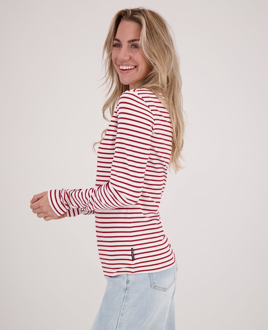 Je m'appelle Tops Top Jaylin | Ruby Red/Porselein wit