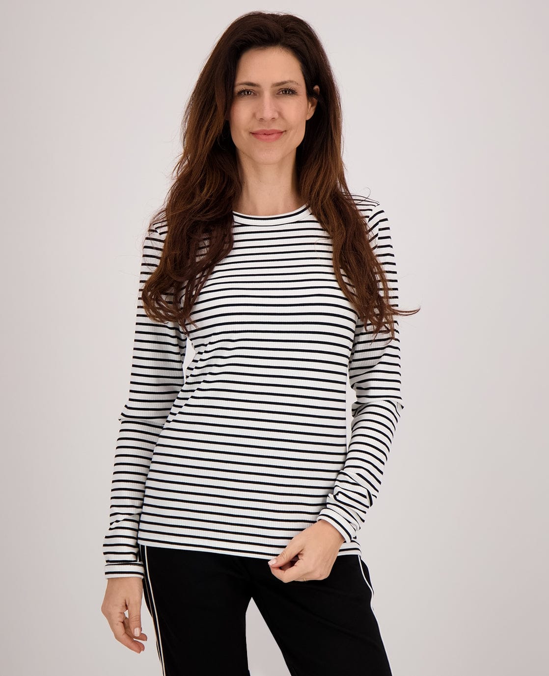 Je m'appelle Tops Top Jaylin | Zwart/Porselein wit