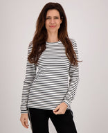 Je m'appelle Tops Top Jaylin | Zwart/Porselein wit