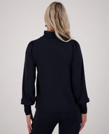 Je m'appelle Tops Top Joy Travel Brushed | Donkerblauw