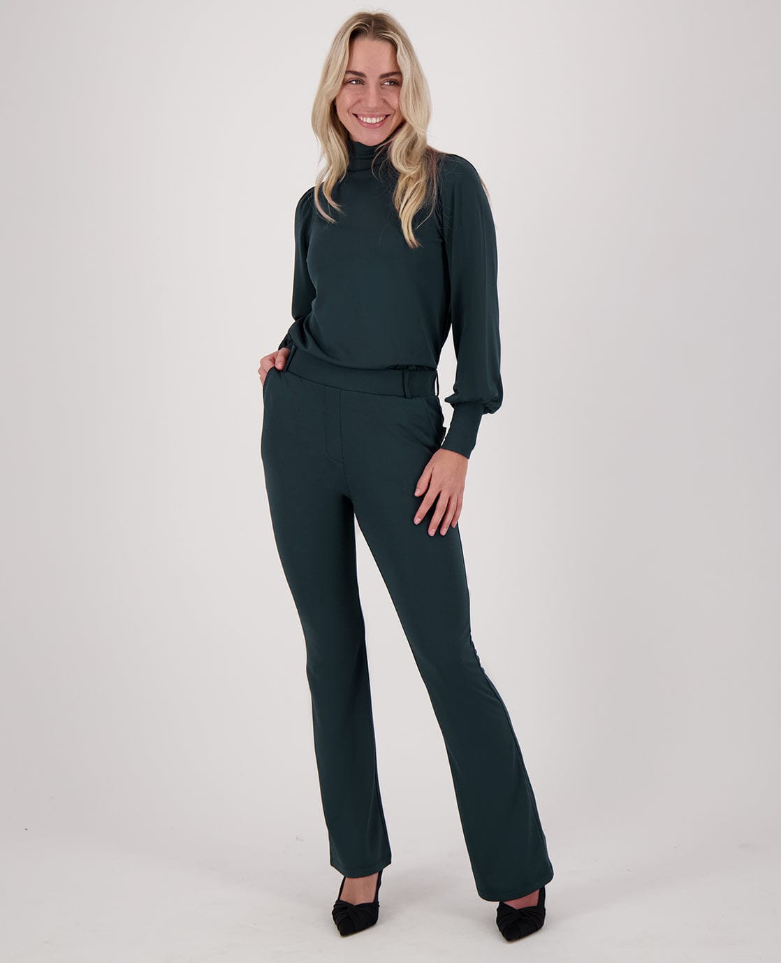 Je m'appelle Tops Top Joy Travel Brushed | Peacock Green