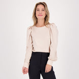 Je m'appelle Tops Oyster / XS Top Madeleine Satin | Oyster