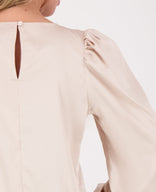 Je m'appelle Tops Top Madeleine Satin | Oyster