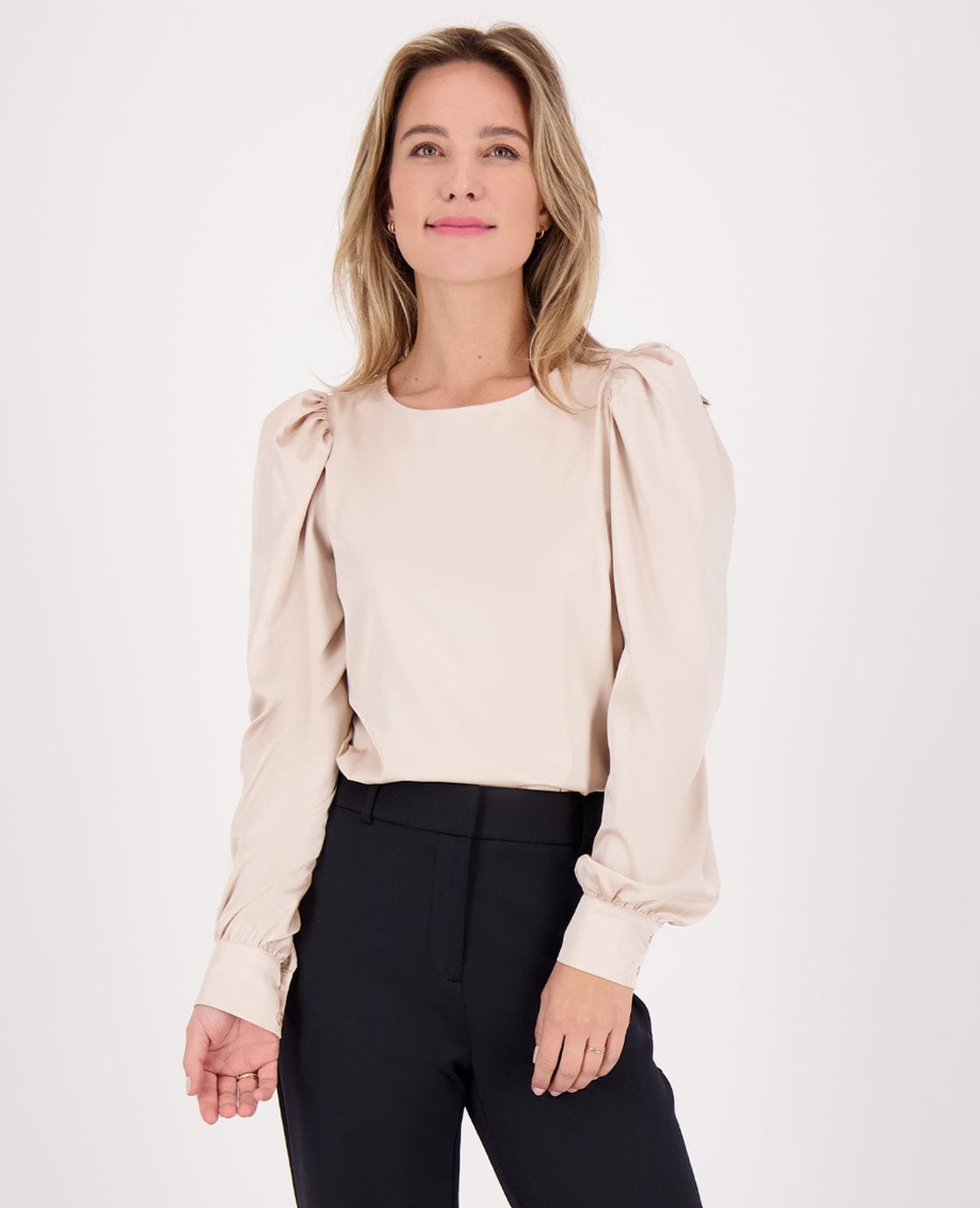 Je m'appelle Tops Top Madeleine Satin | Oyster