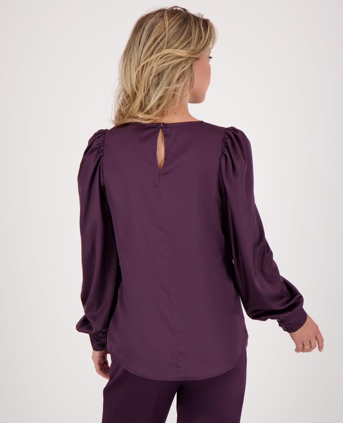 Je m'appelle Tops Top Madeleine Satin | Perfect Purple