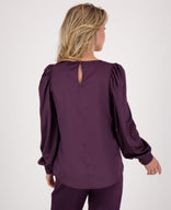 Je m'appelle Tops Top Madeleine Satin | Perfect Purple