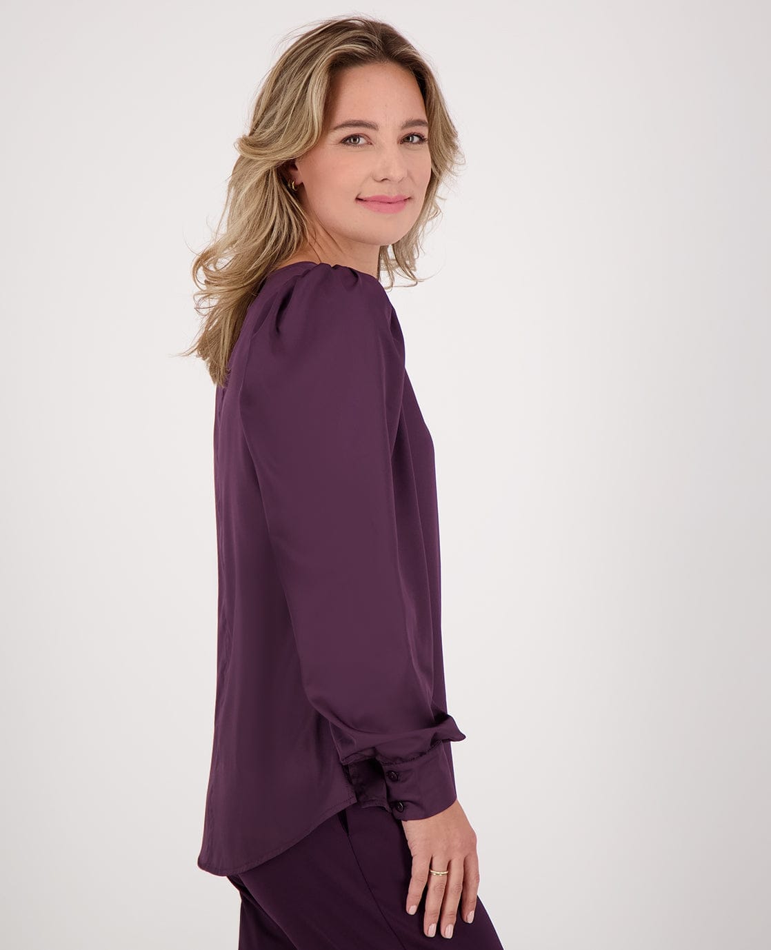 Je m'appelle Tops Top Madeleine Satin | Perfect Purple