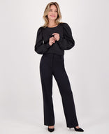 Je m'appelle Tops Top Madeleine Satin | Zwart