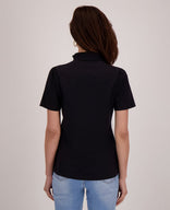 Je m'appelle Tops Top Ruche Travel | Zwart