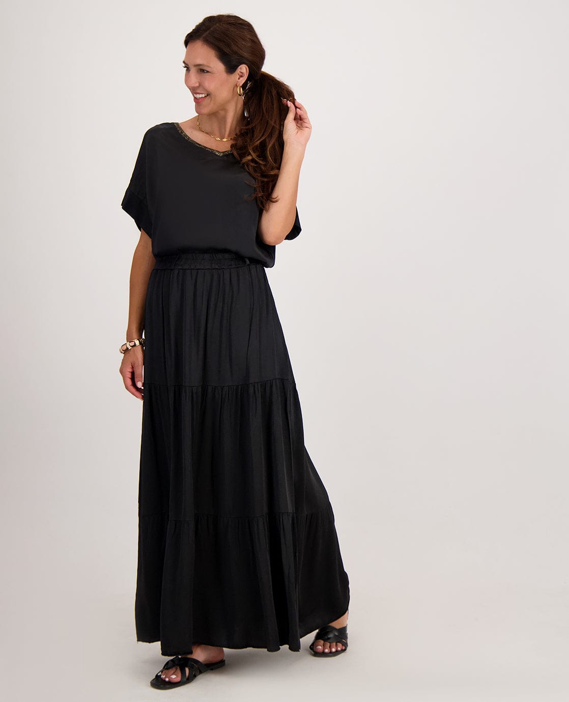 Je m'appelle Tops Top Scarlet | Zwart