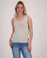 Je m'appelle Tops Vest + Singlet | Dark Greige