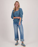 Je m'appelle Tops Vest + Singlet | Jeans Blauw