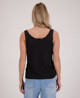 Je m'appelle Tops Vest + Singlet | Zwart
