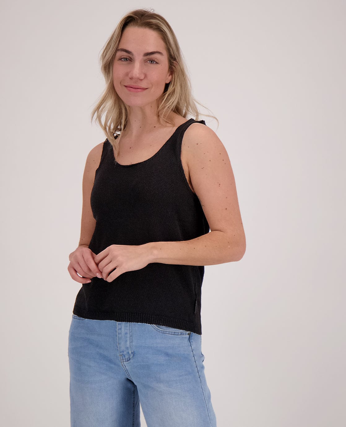 Je m'appelle Tops Vest + Singlet | Zwart