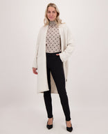 Je m'appelle Vesten Cardigan Knitted | Greige Melange