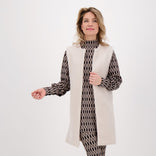 Je m'appelle Vesten Ecru / S/M/L Vest Teddy Bouclé | Ecru